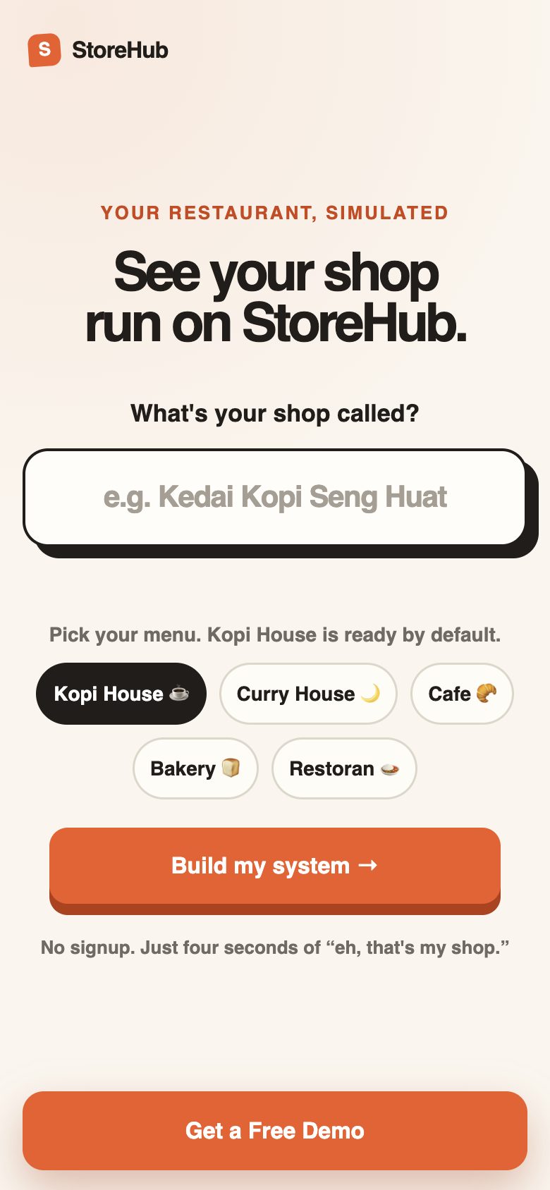 Shop simulator prototype